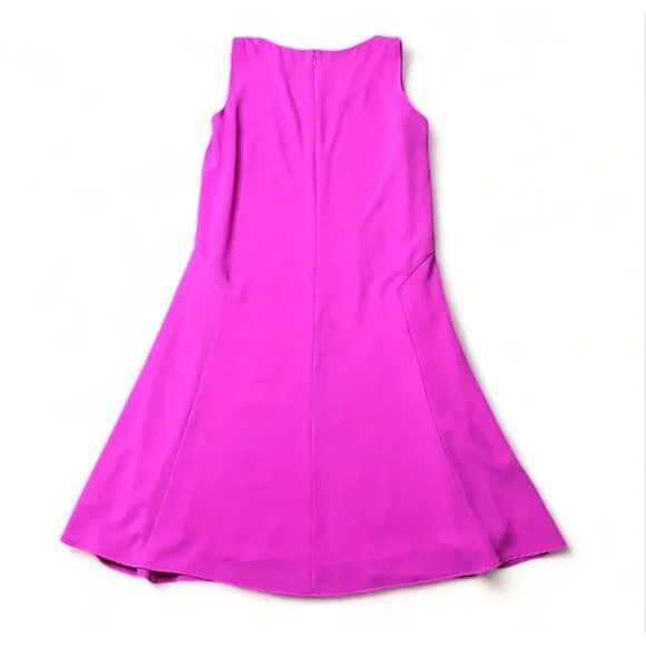 Ralph Lauren Womens Sleeveless Pink Dress 16W Polyester Blend - Picture 9 of 14
